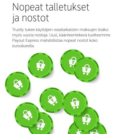 Nopeat kotiutukset ilman rekisteröitymistä