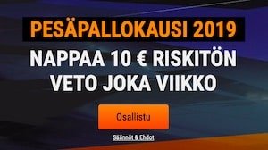 Coolbet tarjoaa koko pesiskauden ajan 10€ riskittömiä vetoja